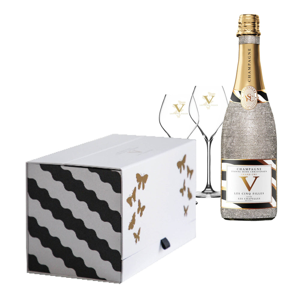 
                  
                    LCF | Crystal Edition | BdB | Grand Cru | Zero Dosage | Cuvée Les Chapelles gift box with glasses
                  
                